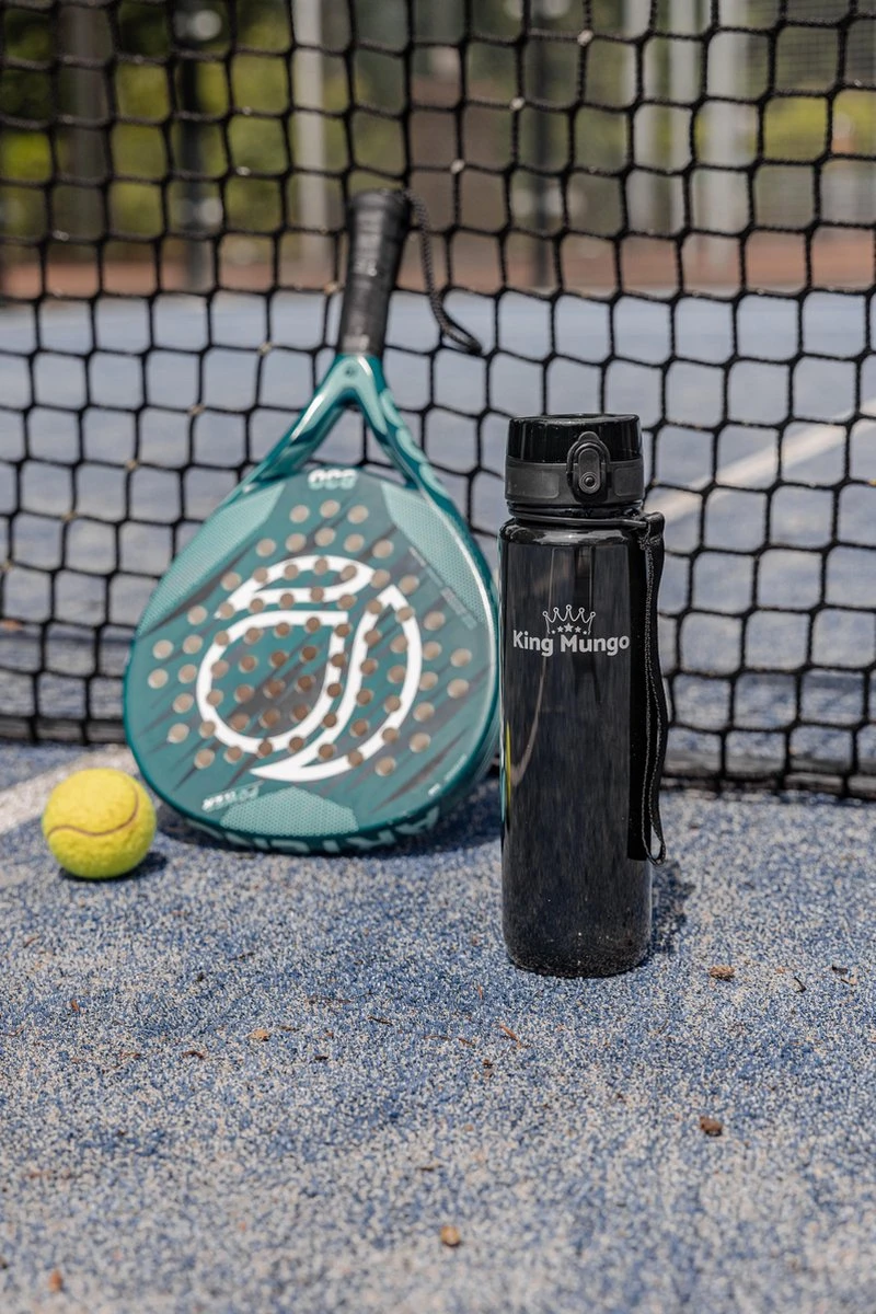 1 Liter Drinkfles - Vaatwasserbestendig - Sport Bidon Drinkbus King Mungo 1000ml Zwart 5 1 Liter Drinkfles - Vaatwasserbestendig - Sport Bidon Drinkbus King Mungo 1000ml Zwart - Afbeelding 5