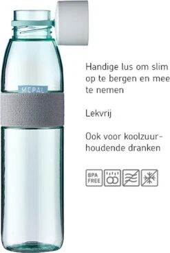 Mepal – Waterfles Ellipse – 500 Ml – Wit – Drinkfles Volwassenen – Geschikt Voor Koolzuurhoudende Dranken – Lekvrij -Barbecues Verkoopwinkel 804x1200 6