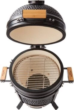 Patton Kamado 15" - Tafel Model - Keramische Barbecue - Premium Black - Medium - Compleet - Mat Zwart -Barbecues Verkoopwinkel 814x1200