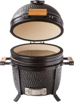 Patton Kamado 15" - Tafel Model - Keramische Barbecue - Premium Black - Medium - Compleet - Mat Zwart -Barbecues Verkoopwinkel 873x1200