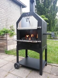 Merkloos MaxxGarden Pizza Oven - Smoker Barbecue Houtskool 45 X 65 X 158cm -Barbecues Verkoopwinkel 900x1200 7