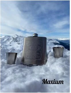 Merkloos Maxium Jack Daniels Heupfles - Zilver - RVS - Drankfles - Flacon - Zakfles - Zakflacon - Drankflacon - Heupfles - Veldfles - Incl. Trechter En Bekertjes -Barbecues Verkoopwinkel 911x1200