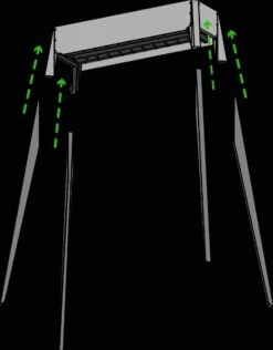 Spiedini Saté-bbq Bali 80 - Saté Houtskoolbarbecue Met Horizontaal Rooster - 80 Cm Lang, 11 Cm Breed - Materiaal: Gealuminiseerd Ijzer -Barbecues Verkoopwinkel 938x1200