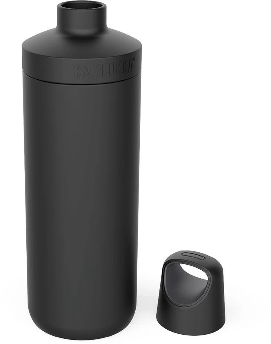 Kambukka Reno Geïsoleerde Drinkfles 500 ML - Matte Black Met Draaidop 4 Kambukka Reno Geïsoleerde Drinkfles 500 ML - Matte Black Met Draaidop - Afbeelding 4