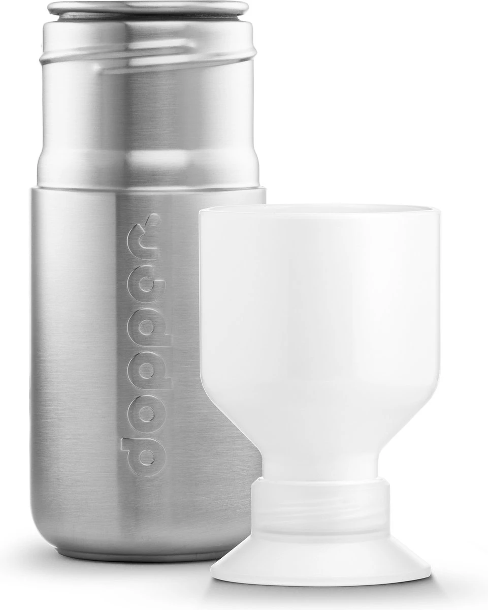 Dopper Steel Drinkfles - 350ml - Roestvrij Staal 3 Dopper Steel Drinkfles - 350ml - Roestvrij Staal - Afbeelding 3