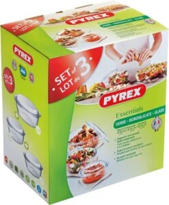 Pyrex Optimum Ovenschalenset 1,4 L - 2,1 L - 3 L - 21 X 18 X 8 Cm - 24 X 20 X 10 Cm - 27 X 23 X 11 Cm -Barbecues Verkoopwinkel 993x1200 3